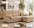 Sofá Chaiselongue Athenas 3 Plazas